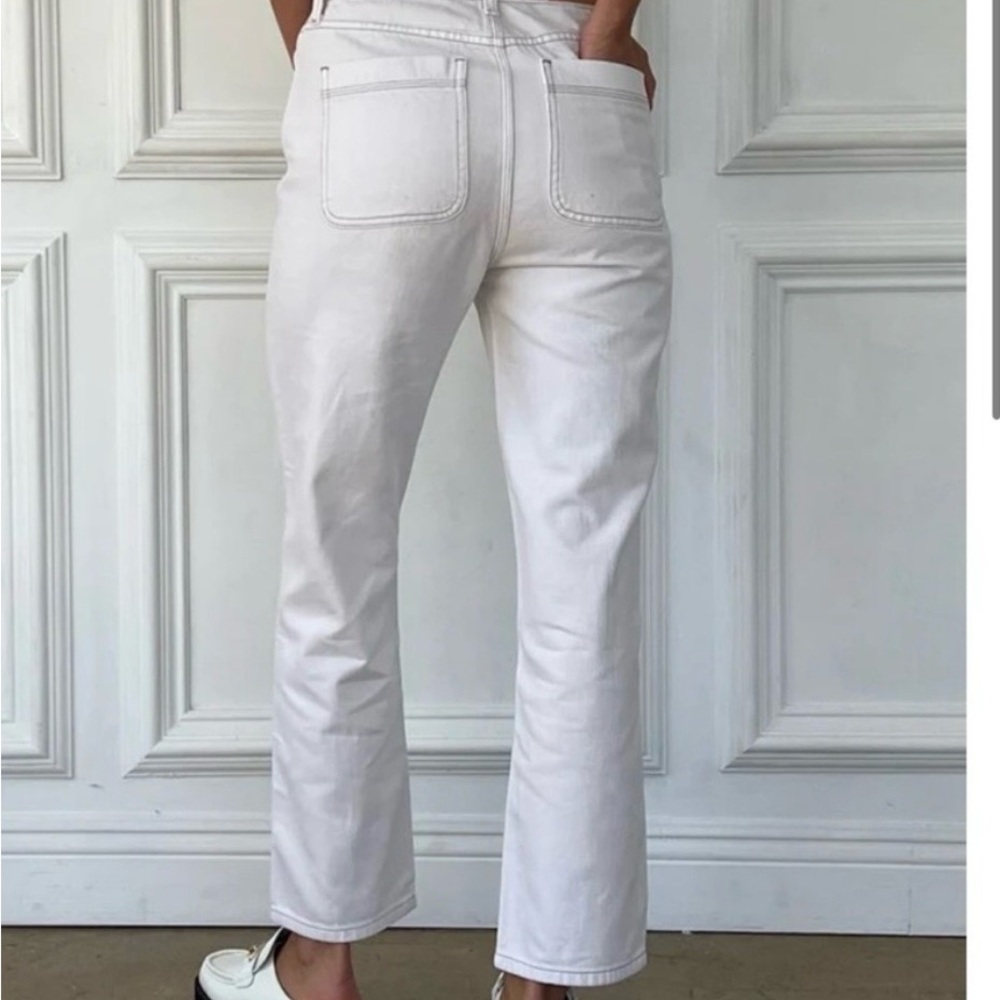 Pistola Women's Cassie Crop Adobe White Jeans